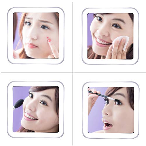 The JiBen Square Flexible Gooseneck LED Makeup Mirror