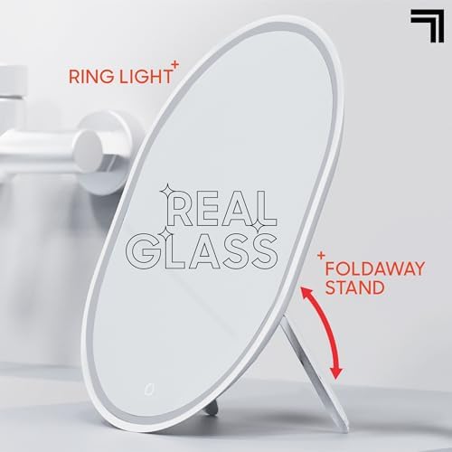 Sharper Image Water Resistant Heated Mirror with Razor Holder