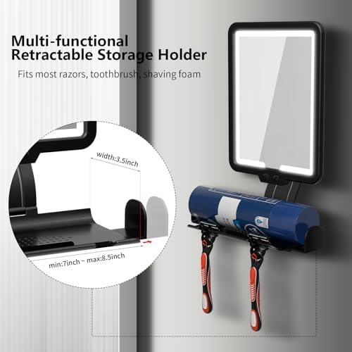 JJhxr Heated Fogless Shower Mirror for Shavers