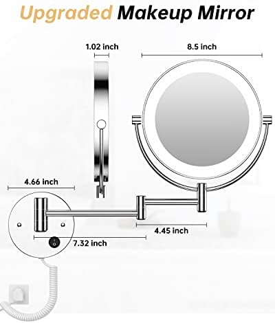 HD 10X Double-Sided Magnifying Mirror for Shaving Makeup
