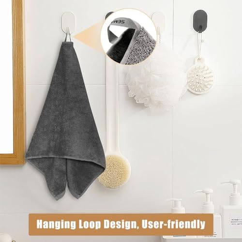 SEMAXE Grey Washcloth Set