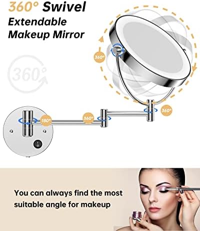 HD 10X Double-Sided Magnifying Mirror for Shaving Makeup