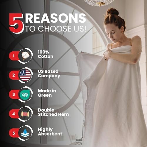 Luxury bath towels Soft Absorbent 35x70 100 cotton