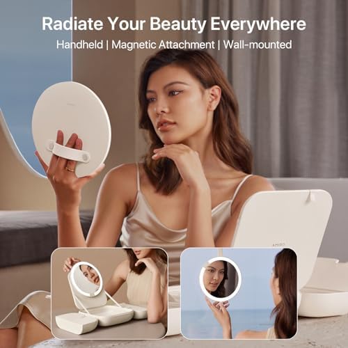 AMIRO M2 LumoCube Makeup Mirror with Bagafter MOMENT pass Made in USA Mirror with Bag