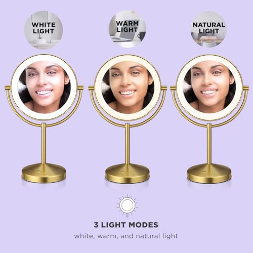 Stylish Lighted Makeup Mirror for Grooming