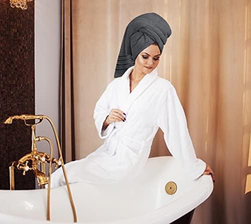 Utopia Towels - Luxury 8-Piece Towel Set 600GSM Viscose Stripe