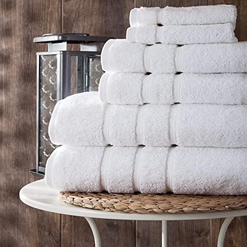 UpThrone Luxury 6-Piece Cotton Bath Towel Set