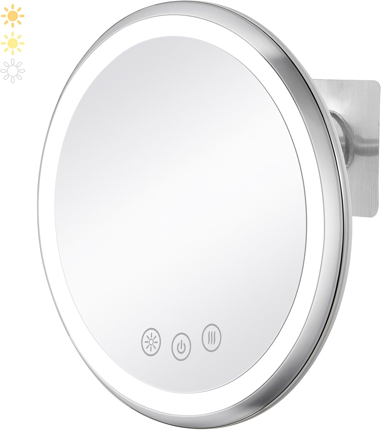 KEDSUM Heated Shower Mirror fogless 360 Swivel Rechargeable Glass for Shaving