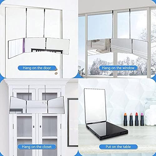 HIEEY 360 Trifold Mirror for Hair Cutting and Makeup