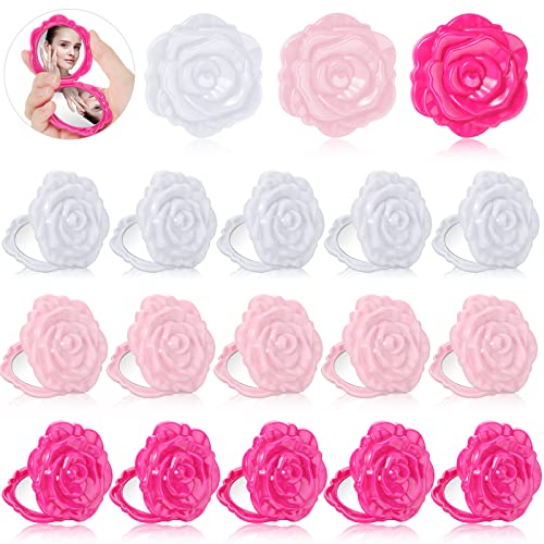 Unique Pink Rose Compact Mirrors