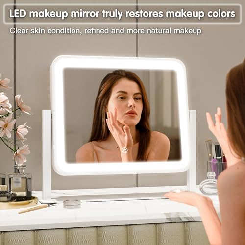 Stylish Vanity Mirror with Smart Lighting for MakeUp