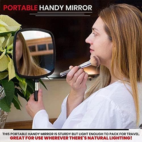 MirrorVana Luxury Hand Mirror with Comfort Handle