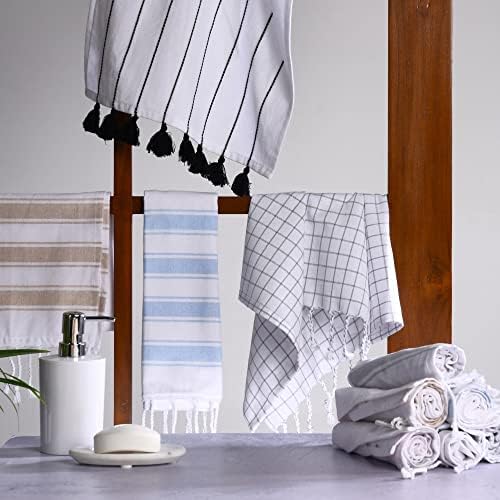 Folkulture Boho Hand Towels with Tassels Set of 2 1