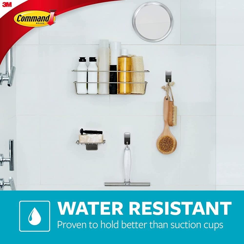 Professional-Quality Bath Mirror with Adhesive Strip for Home Bathroom