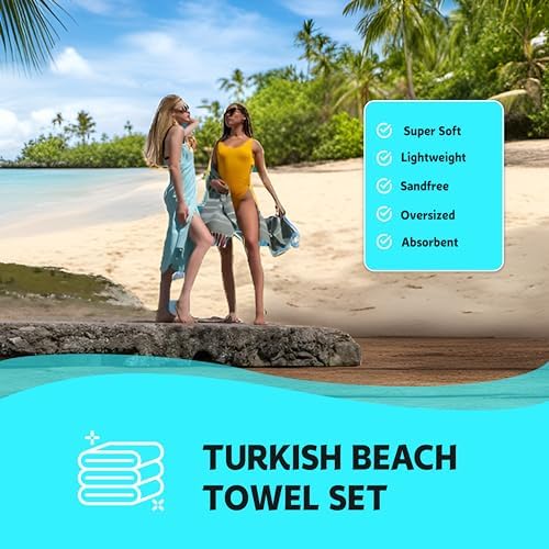HXLuland Pack of 2 Oversized Beach Towels