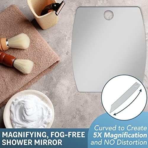 Fog-Free Magnifying Mirror Curved Design Easy Shaving Experience Long-Lasting Design
