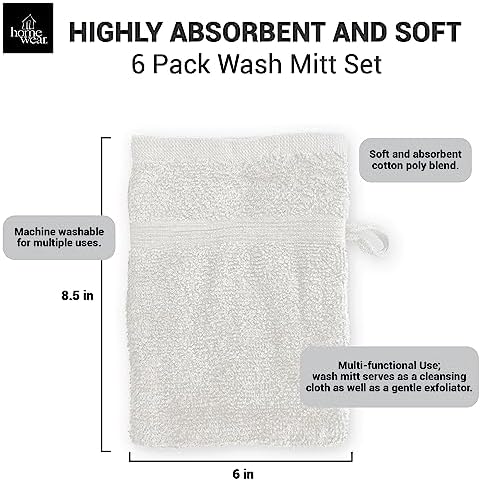 High Rise Stripe Wash Mitt Set