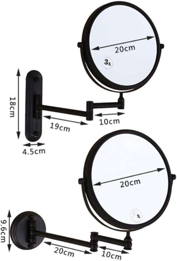 8-Inch Wall-Mounted Cosmetic Mirror