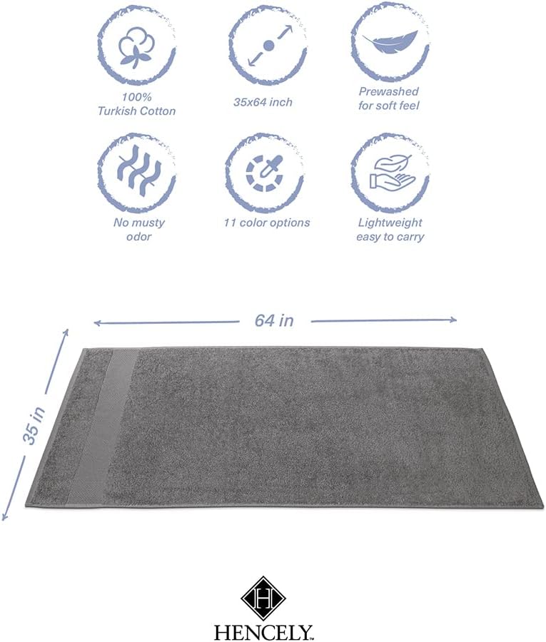 Elegant 2-Pack Luxury Cotton Bath Towels