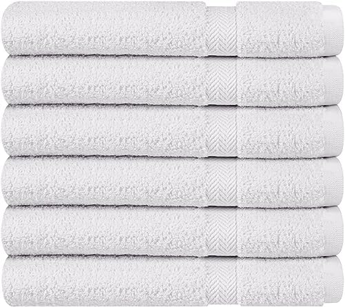 100 Cotton Premium Bath Towels - Soft Luxurious 24x48 Set