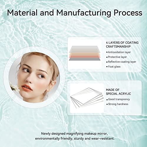 30X Magnifying Mirror for makeup Travel and Eyebrow Plucking