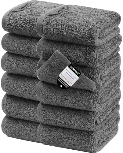 SEMAXE Grey Washcloth Set