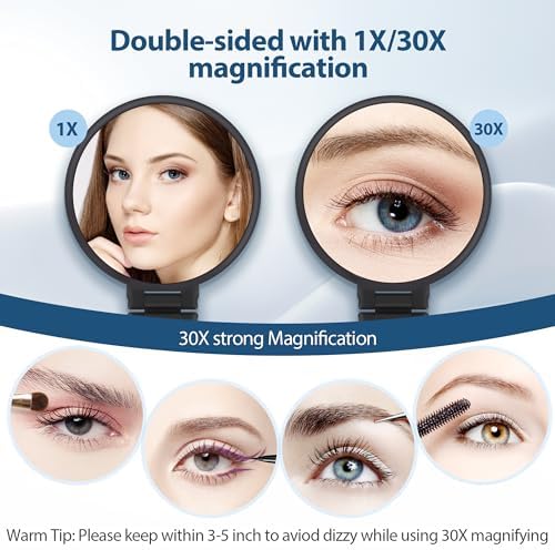 B Beauty Planet 30X Double Sided Magnifying Mirror