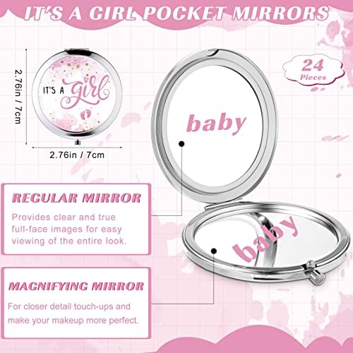 Wesiti Baby Shower Compact Mirror Favors