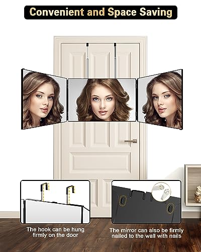 JUSRON 360 Viewing Angle Self-Hair Cutting Mirror