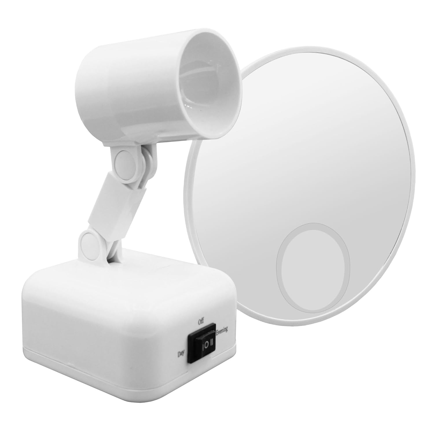Floxite 15X Supervision Magnifying Mirror Light Dove White
