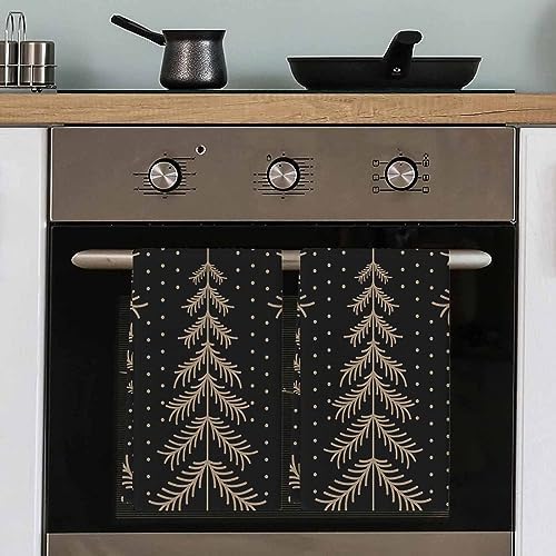 Christmas Tree Snow Absorbent Kitchen Towels