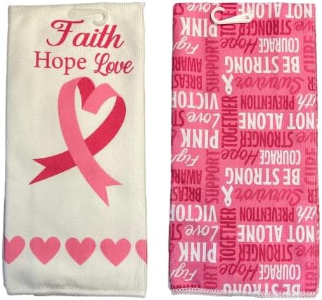 Microfiber Hand Towel Gift Set Breast Cancer Awareness