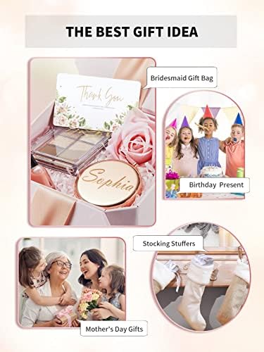 Stylish Double-Sided Rose Gold Compact Makeup Mirror