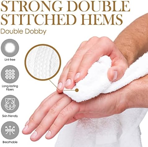 Elaine Karen White Wash Cloths