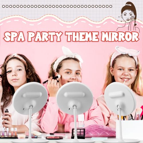 6 Pcs Spa Party Mirror White