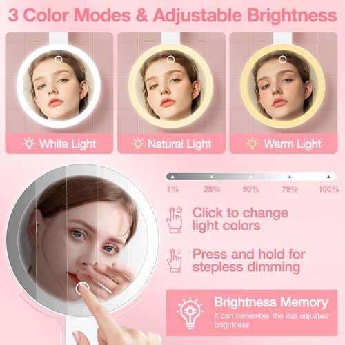 Benbilry Travel Makeup Mirror with 10X Magnification