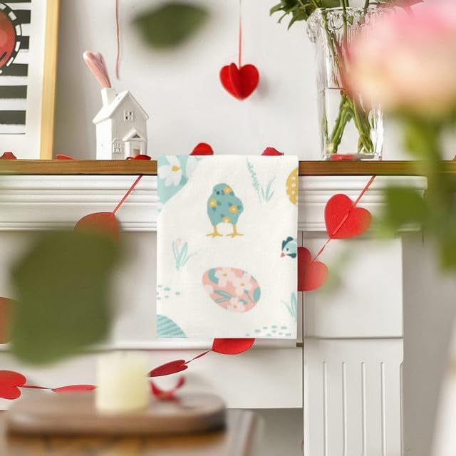 Boylee Eco-Friendly Kitchen Towels Happy Easter Print
