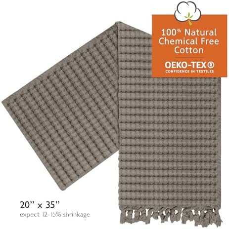 GILDEN TREE Modern Stone Waffle Towels 20x35 2 Pack