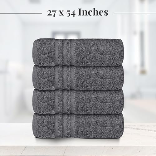 Tens Towels - 4 x 27x54 Cotton Bath Towels