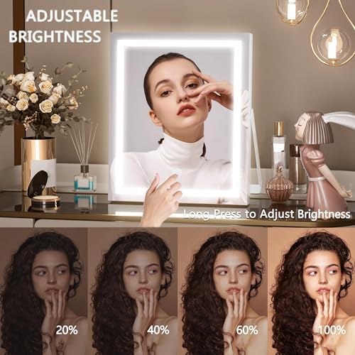 Vanity Mirror with Variable Lighting for Makeup Needs