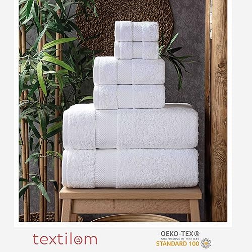 Luxury 100 Turkish Cotton Bath Towels Set for Home