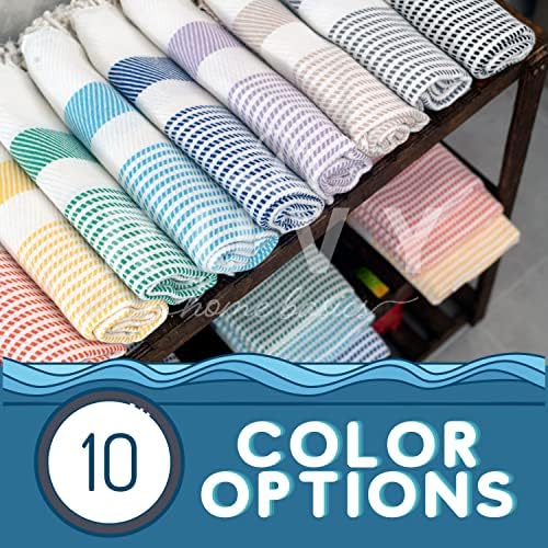 Ruvy 2-Piece Turkish Cotton Hand Towels - Soft Quick-Dry Light Grey