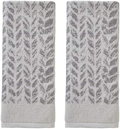 SKL Home Distressed Leaves 16x26 Hand Towels 2 Count