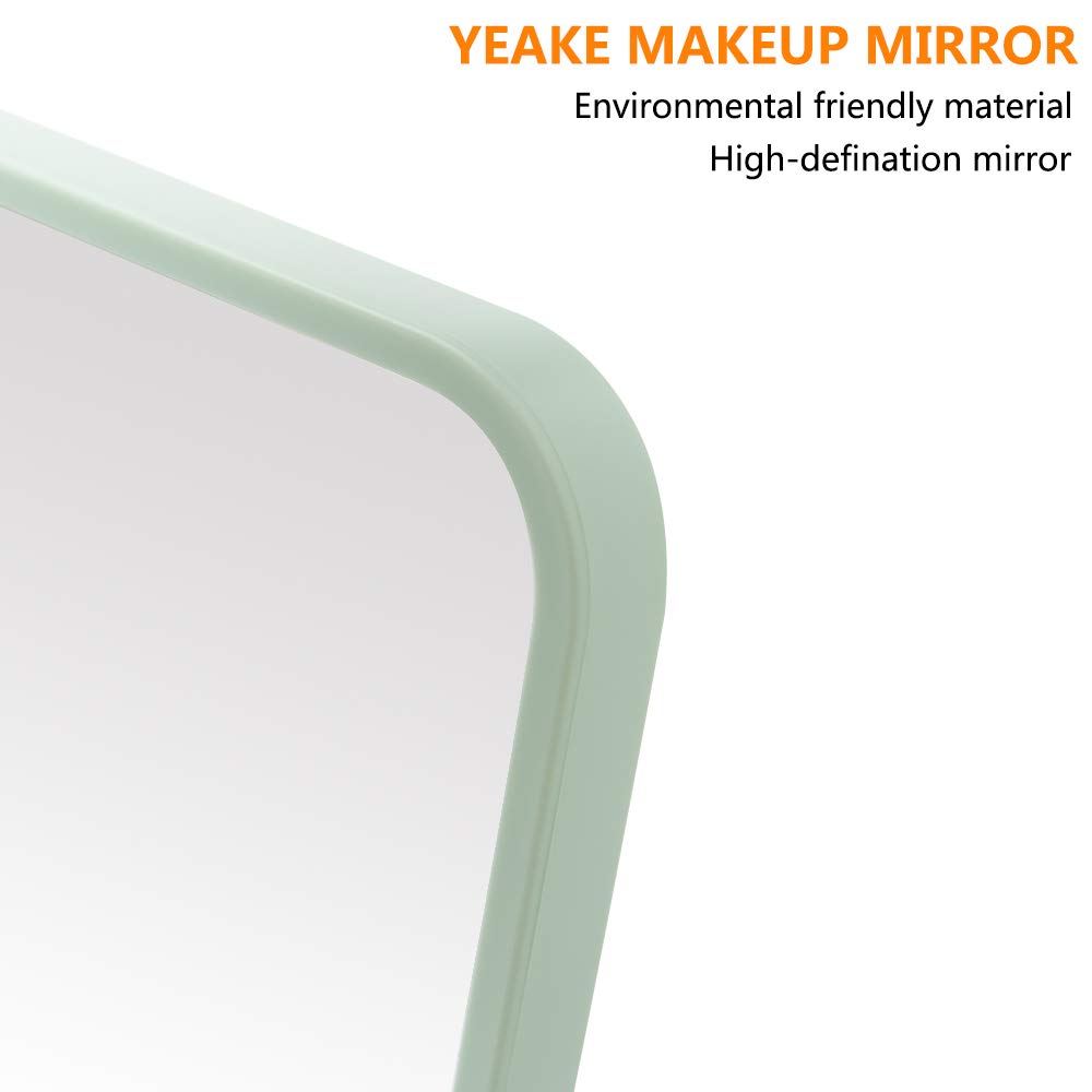 YEAKE - Compact Portable Makeup Mirror with Adjustable Stand