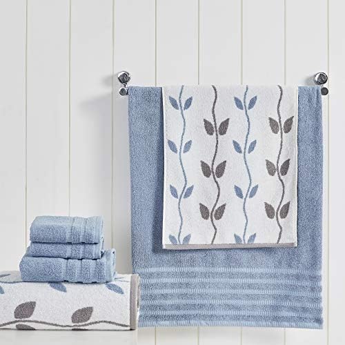 Amrapur Overseas 6-Piece Ultra-Soft Cotton Towel Set for Home Blue