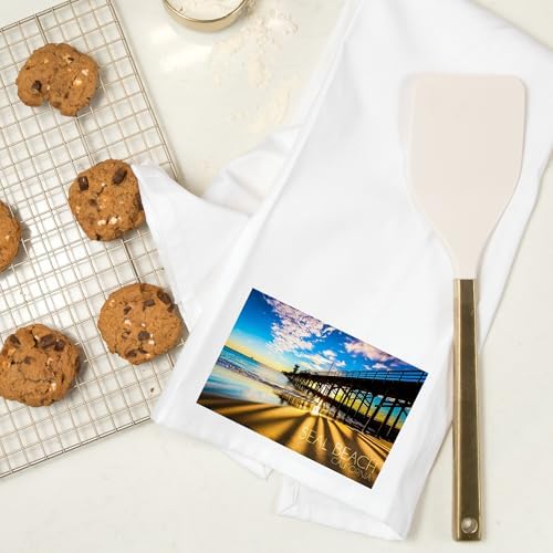 Elegant California Seaside 100 Cotton Tea Towels