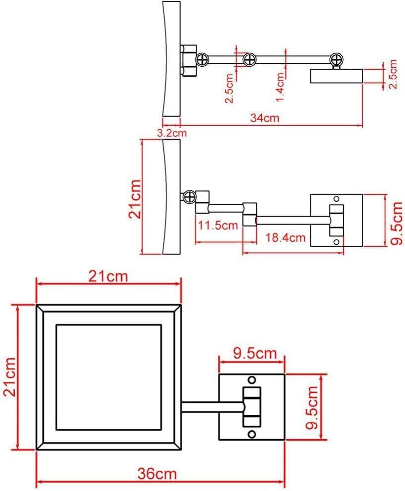 AMHIL Wall Mounted Vanity Mirror