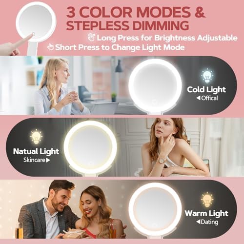 30x Magnifying Vanity Mirror Travel Makeup Mirror