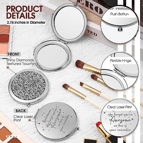 Roowest 10-pcs Inspirational Compact Mirror