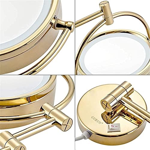 Wall-Mounted Makeup Mirror with LED Light